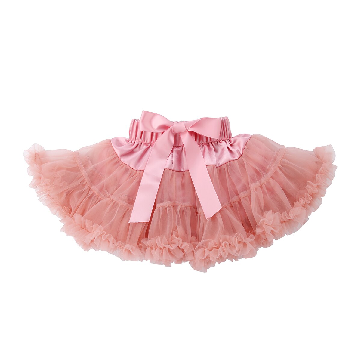 Meninas da criança Do Bebê Crianças Tutu Saia Festa De Dança Ballet Fluffy Camadas Rendas Princesa Bonito Saias: Pink B