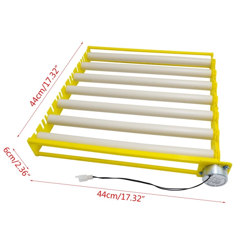 Automatic 360 Degree Rotary Egg Incubator Turner Roller Tray Durable Egg Hatching Duck Quail Bird Poultry Eggs Household 20% OFF