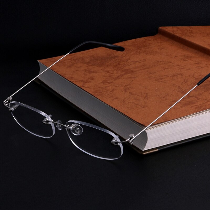 Vrouwen Mannen Metalen Randloze Leesbril Brillen Lezers + 1 + 2 + 3 + 4