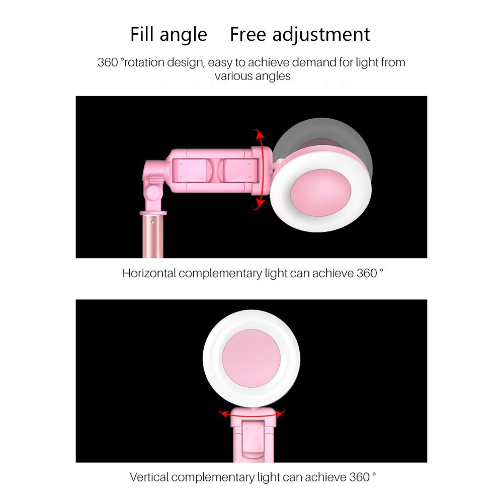 Spash 170cm Selfie bâton rotatif multifonction trépied remplir lumière Bluetooth télécommande Selfiestick pour Smartphone iPhone