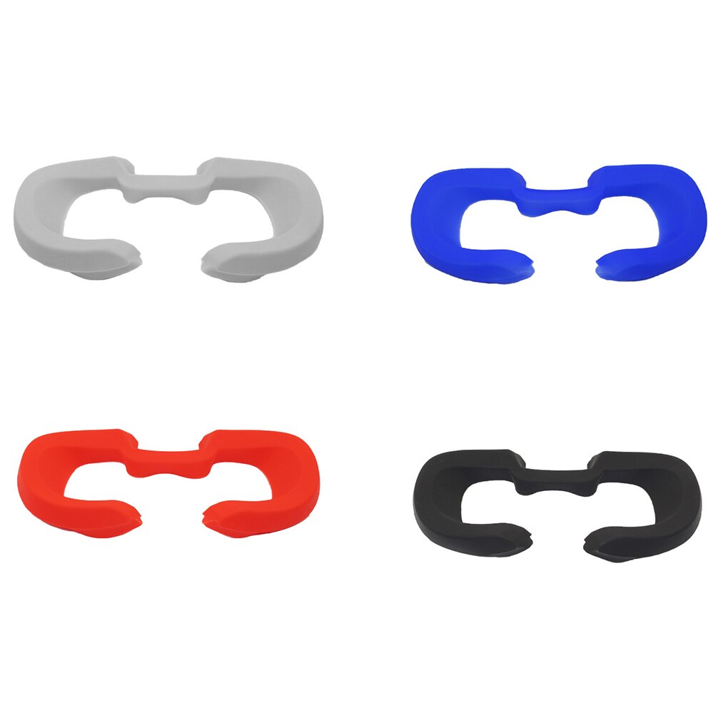 VR Lens Cover Silicone VR Glasses Pad Lens Cushion Replacement for Rift Oculus VR, Red/Black/Blue/Grey