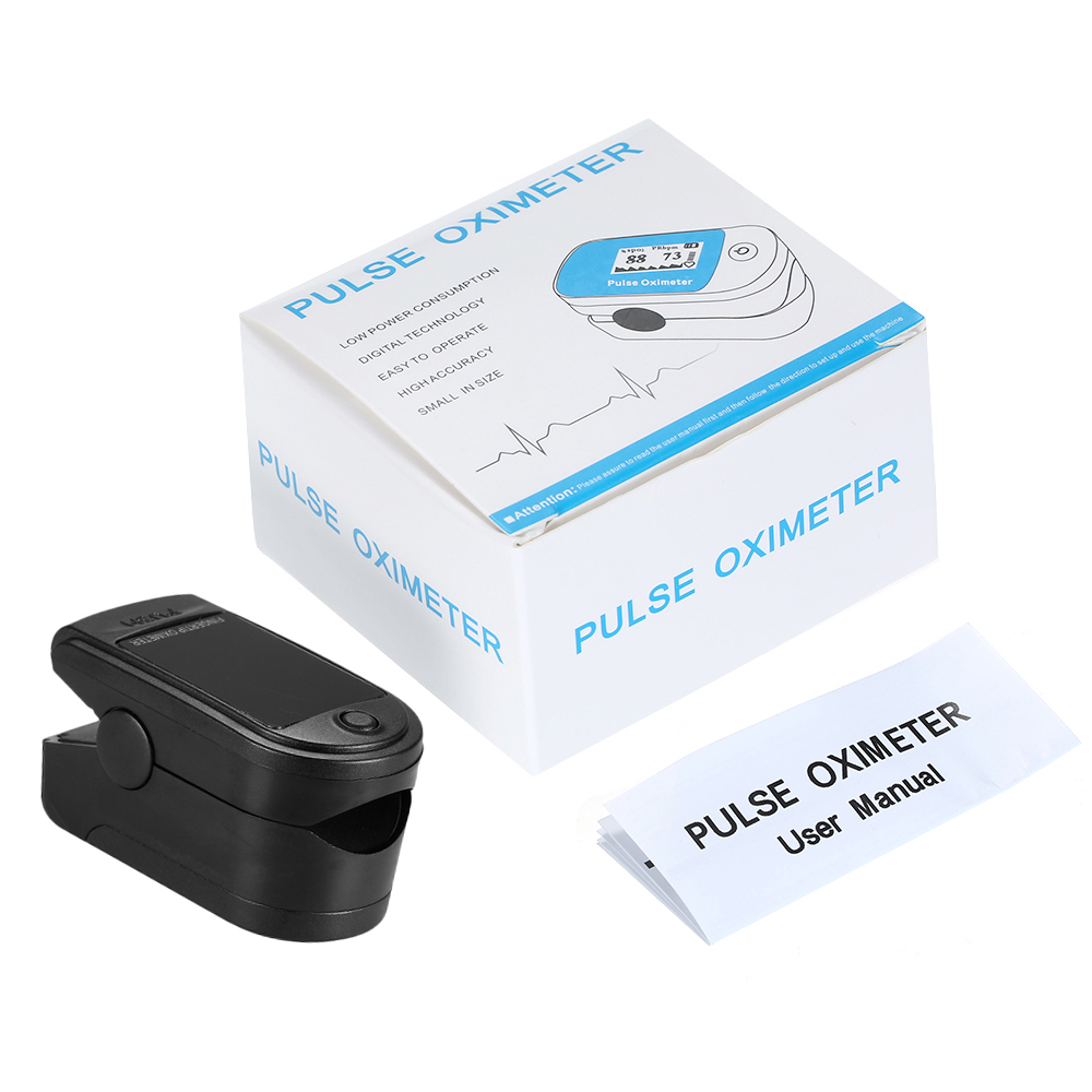 Fingertip Pulse Oximeter OLED Display Fingertip Oximeter Blood Oxygen Pulse Rate Monitor Portable Family Travel Oximeter