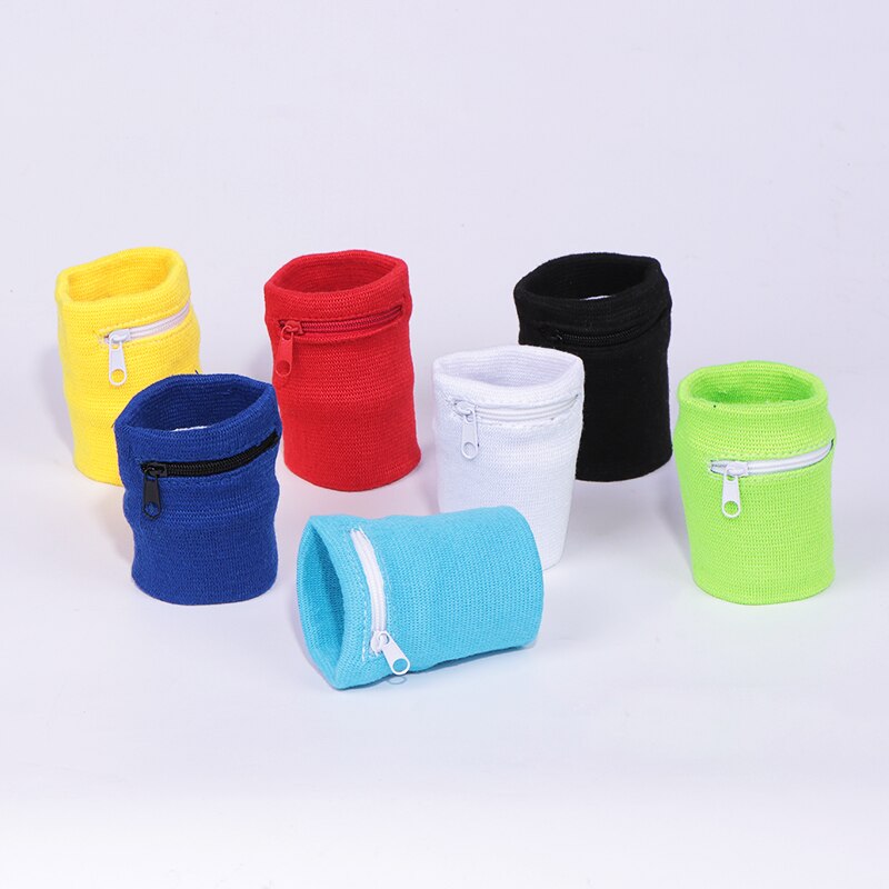 Outdoor Wrist Band with Key Card Bag Safety Wallet Storage Zipper Ankle Wrap Sport Strap Wrist Support