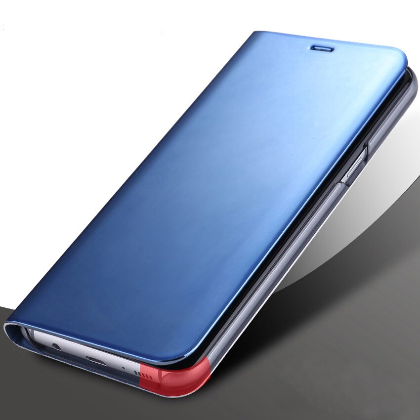 Spiegel Flip Schutzhülle Telefon Fall Für Samsung Galaxy A8 Plus EINE 8 A8plus SM A530 A730 A530F A730F SM-A730F DS Stehen Abdeckung