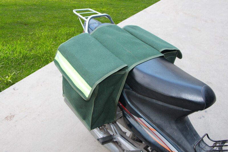 Fastrider stor kapacitet udendørs cykling mountainbike front top tube taske cykeltilbehør holdbar canvas taske grøn
