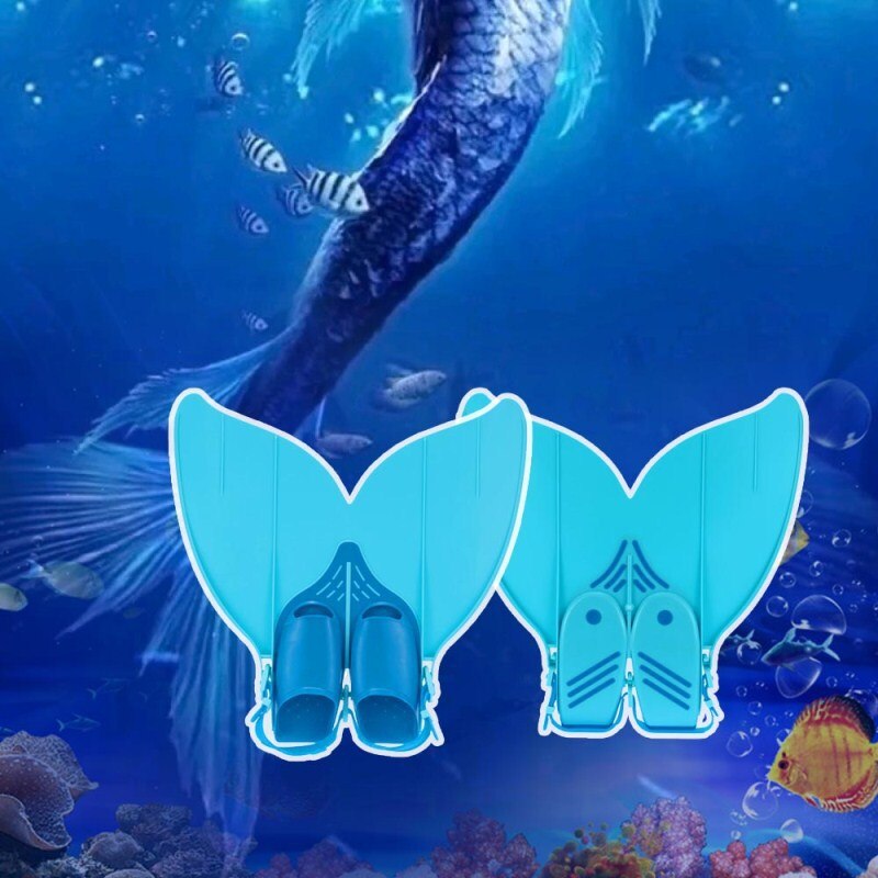 Kid Mermaid Swim Kid Swimming Fins Foot Flipper Diving Feet Tail Monofin FOR Children Water Sports Training Swim Shoes