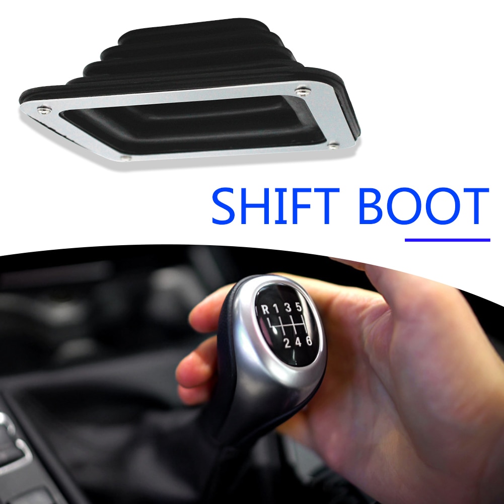 Rubber Shifter Boot Installa Remove Convenient Simple with Chrome Plate 5 5/8in x 6 3/4in Manual Automatic 350