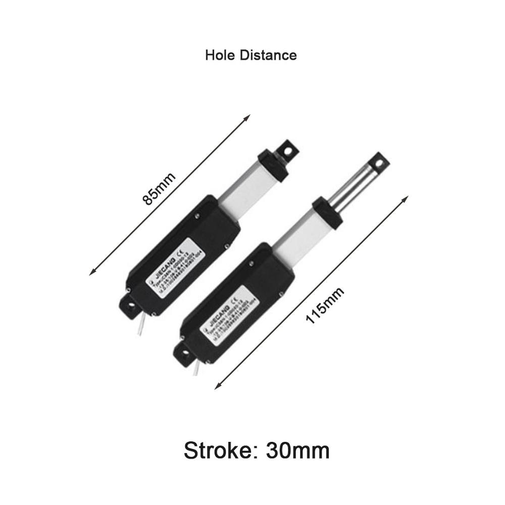 Moteur linéaire électrique 12V avec télécommande et support, Mini agitateur linéaire, 20n, 15 mm/s, petite tige de poussée en alliage d'aluminium