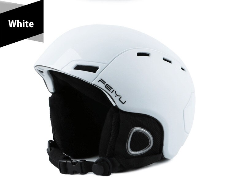 Ski Helm Integraal Gegoten Professionele Volwassen Kinderen Winter Sport Snowboard Helm Mannen Vrouwen Schaatsen Skateboard Helmen: WHITE / M