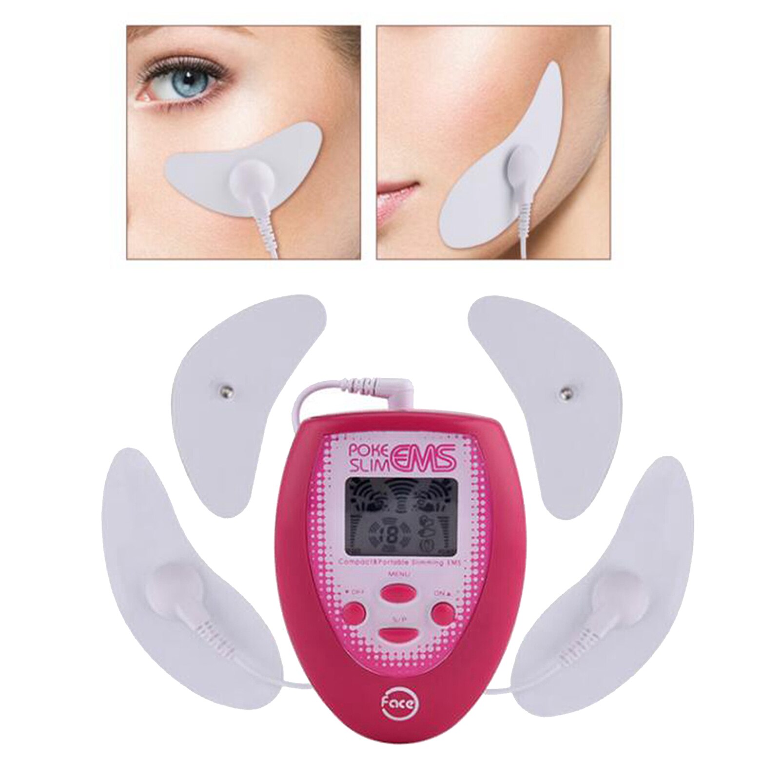 Máquina eléctrica portátil para Lifting facial, con almohadillas de Gel para cara, cuello, brazos y piernas