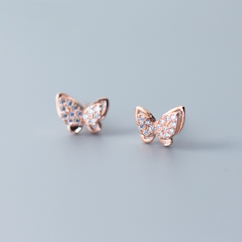 La Monada C Shine Sterling Zilveren Stud Oorbellen Voor Vrouwen Fijne Sieraden Minimalistische Vrouwen Oorbellen Stud Zilver 925 Meisje: Rosegold