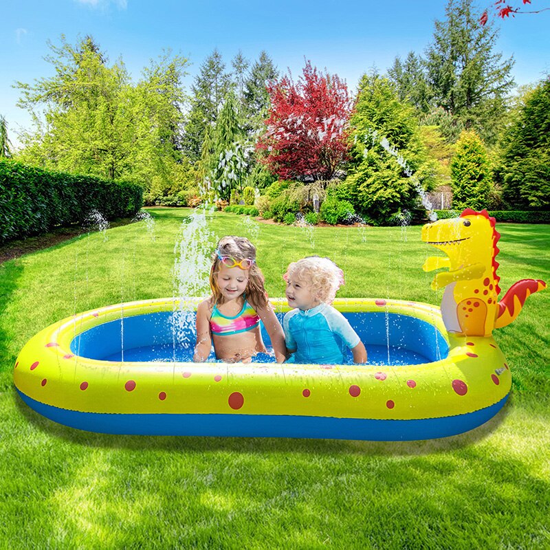 Kinderen Opblaasbaar Zwembad Glijbaan Dikker Water Jet Zwembad Oceaan Bal Zwembad Baby Peuterbad Outdoor Zwembad