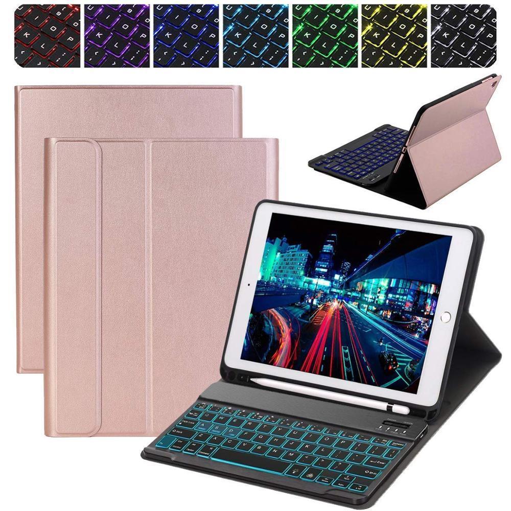 Split Leather Case Met Bluetooth Keyboard Case Voor Ipad Mini 1234