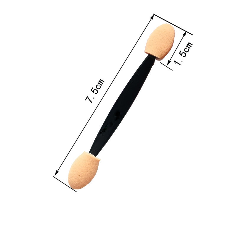 10 Stuks Make-Up Double-End Oogschaduw Eyeliner Borstel Handige En Mooie Applicator Spons Applicator Tool Te Dragen