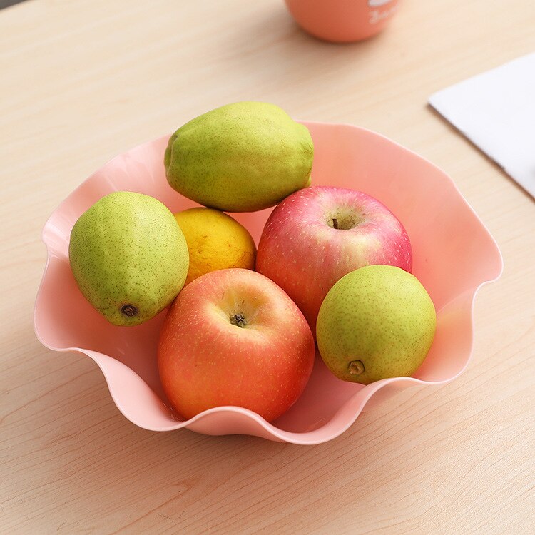 Home Fruit Plate Simple Multifunctional Plastic Fruit Plate Home Office Snacks Candy Plate Dried Fruit Plate