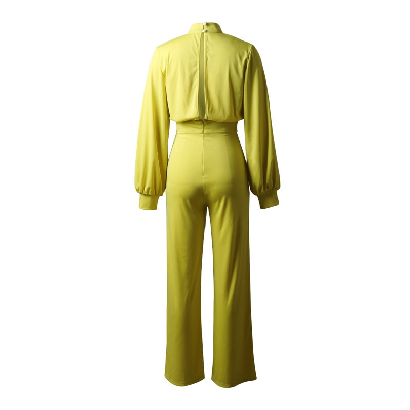 Efterår street langærmet solid sort bodysuit spandex overalls med rullekrave til kvinders barboteuse femme jumpsuits