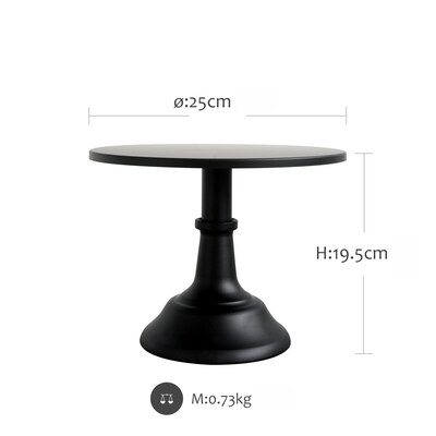 Sweetgo Grand Baker Cake Stand 10 Inch Voor Bruiloft Tafel Verstelbare Hoogte Fondant Cupcake Display Accessoire Party Bakvormen: Matte black