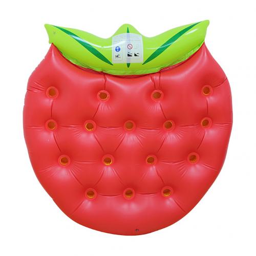 Aufblasbare Erdbeere Schwimmen Schwimmbad schweben Luft Matratze Floß Wasser Party Bett matt Baby freundlicher Schwimmen Spielen matt schweben: Ursprünglich Titel