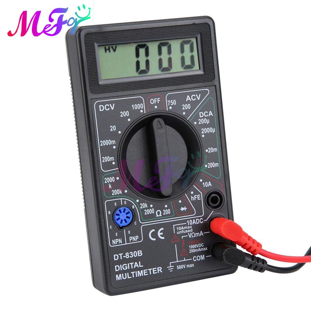 DT830B Lcd-scherm Mini Digitale Multimeter Voltmeter Amperemeter Volt Amp Ohm Meter DC10V ~ 1000V 10A Ac 750V tester Test Thuis Tool