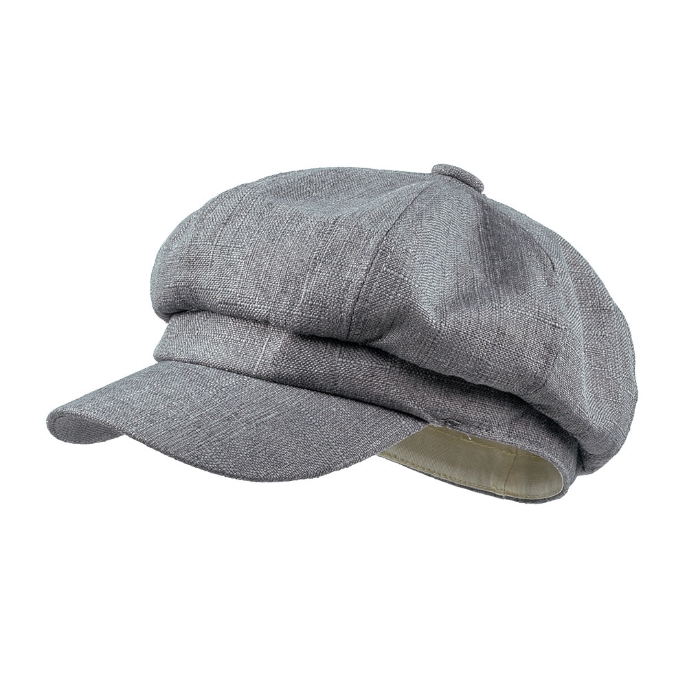 Gorros Vintage de hiedra para hombre y mujer, boina lisa en blanco, informal, Unisex, para verano,: Gris
