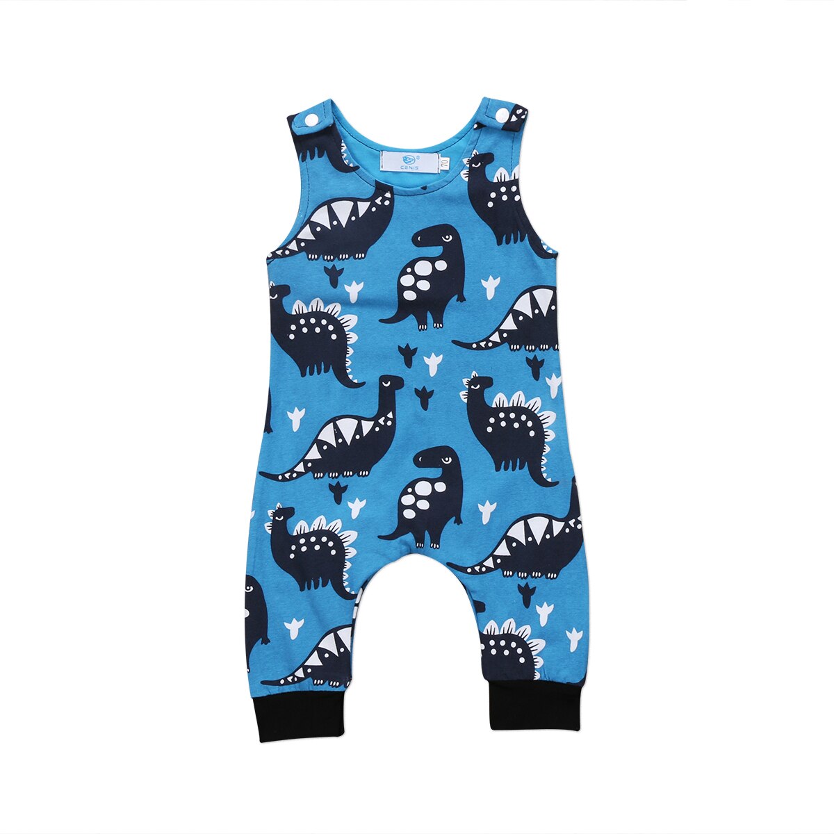 Emmababy – barboteuse sans manches en coton pour -né, vêtements de dinosaure, tenue pour bébé garçon de 0 à 18 mois: 18M