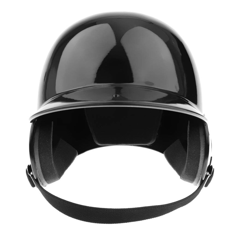 Beslag Helm Softbal Honkbal Helm Dubbele Flap-Zwart