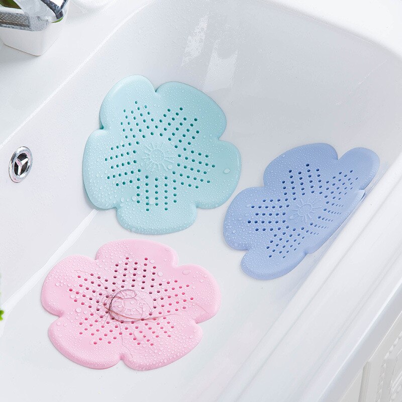 4 farver kloakafløbssil køkkenvask filter pvc afløb hårfanger dække bad køkkenudstyr tilbehør