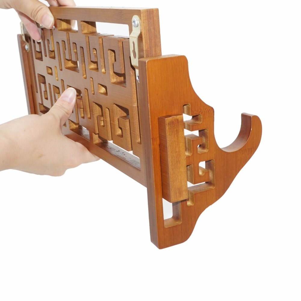 Classical Bamboo Sword Wall Mount Katana Stand Sword Display Holder Sword Hanger Japanese Samurai Sword Rack 1 Layer