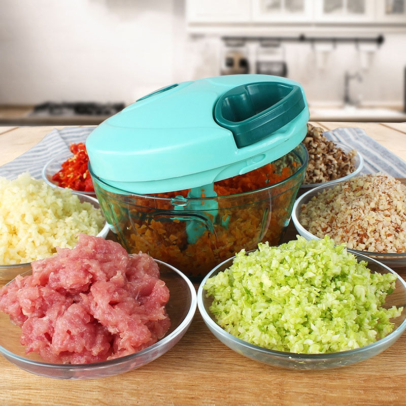 Multifunktions Gemüse Zerhacker Cutter Prozessor Zerhacker Knoblauch Cutter Gemüse Obst Twist Schredder Manuelle Fleischwolf saft