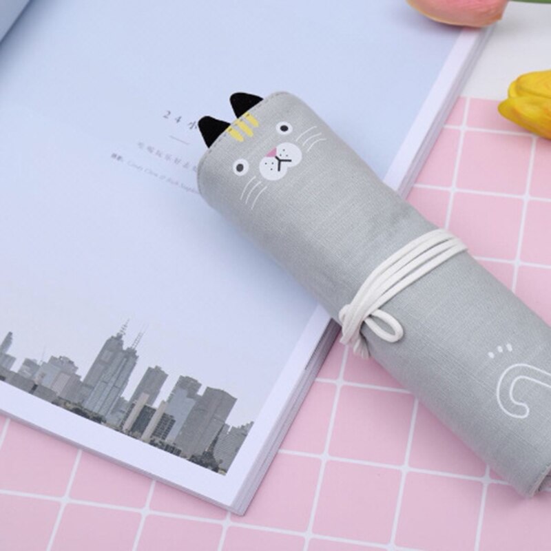 Etui Estojo Estuche Escolar Cartuchera Escolar Roll Lapiceras Leuke Kat Astuccio Scuola Papeleria Trousse Scolaire Stylo: D