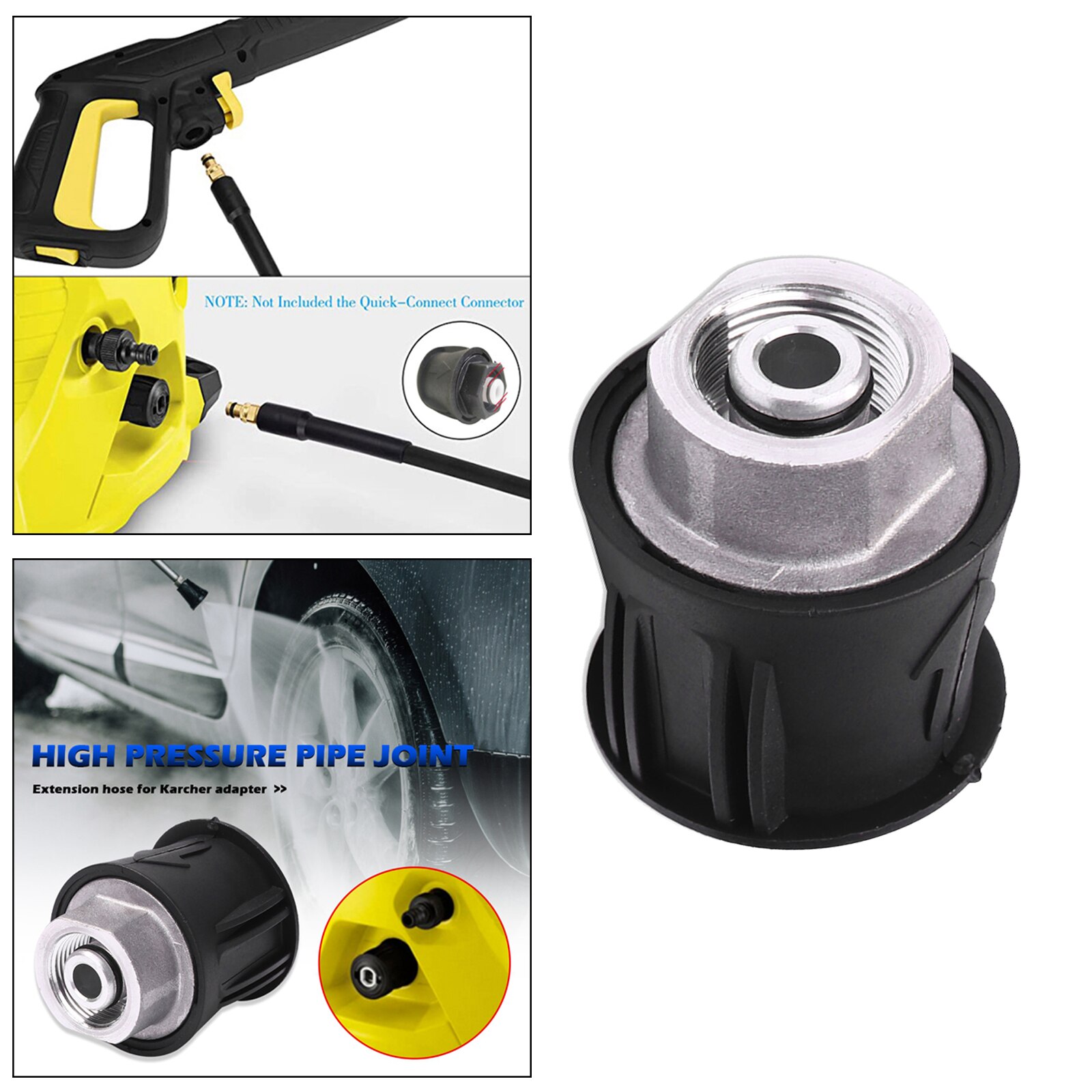 High Pressure Washer Hose Adapter M22 Connector Converter Power Washer Fitting for Washer Hose Accessories