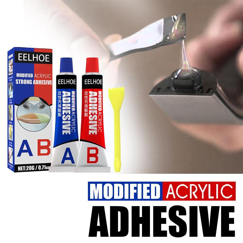 20g Ab Metal Repairing Adhesive Super Glue Iron Steel Special Auto Glue Plugging Welding Leakage Water Radiator T0t4