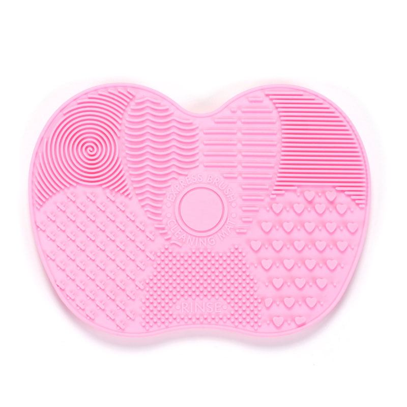 Siliconen borstelreiniger Cosmetische make-up Wasborstel Gel Reinigingsmat Foundation Make-upborstelreiniger Pad Scrubbe Board: Rood