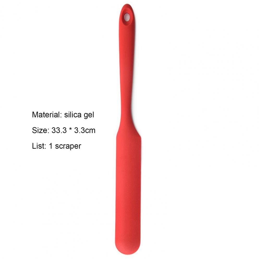 1 PCS Non-Stick Long Handle Spatula Silicone Easy to Hold Multifunction Baking Fruit Sauce Spatula Kitchen Utensil Accessories