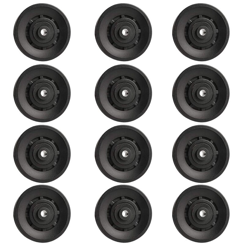 12 st 90mm universell lager remskiva för kabelmaskin gymutrustning del garageport: Default Title