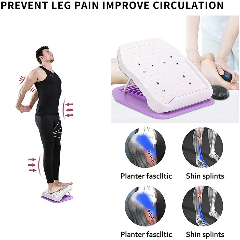 ELOS-Portable Slant Board,Adjustable Incline Board and Slant Board for Calf Stretch, - Incline Board Up to 520 LBS Capacity