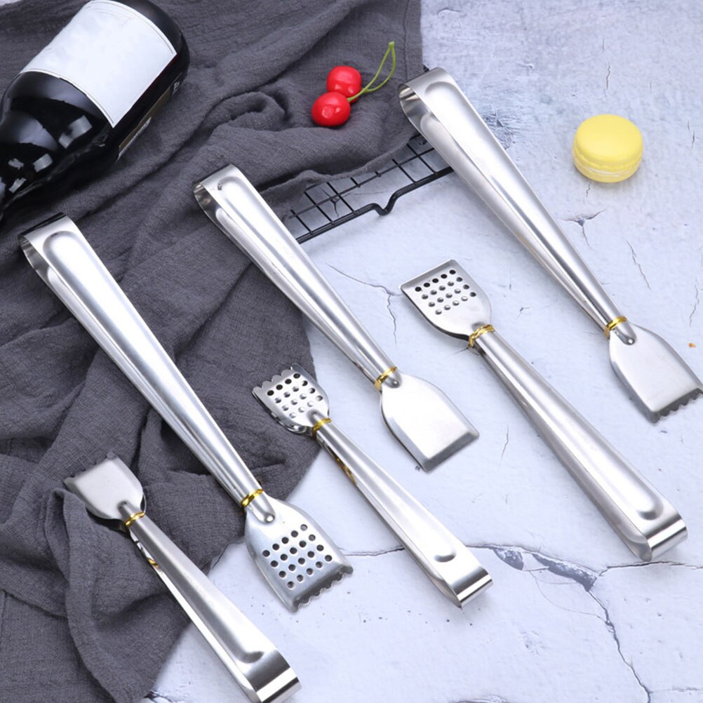 4 Pcs Food Clip Stainless Steel Food Clamp Practical Food Clamp Kitchen Bread Tong
