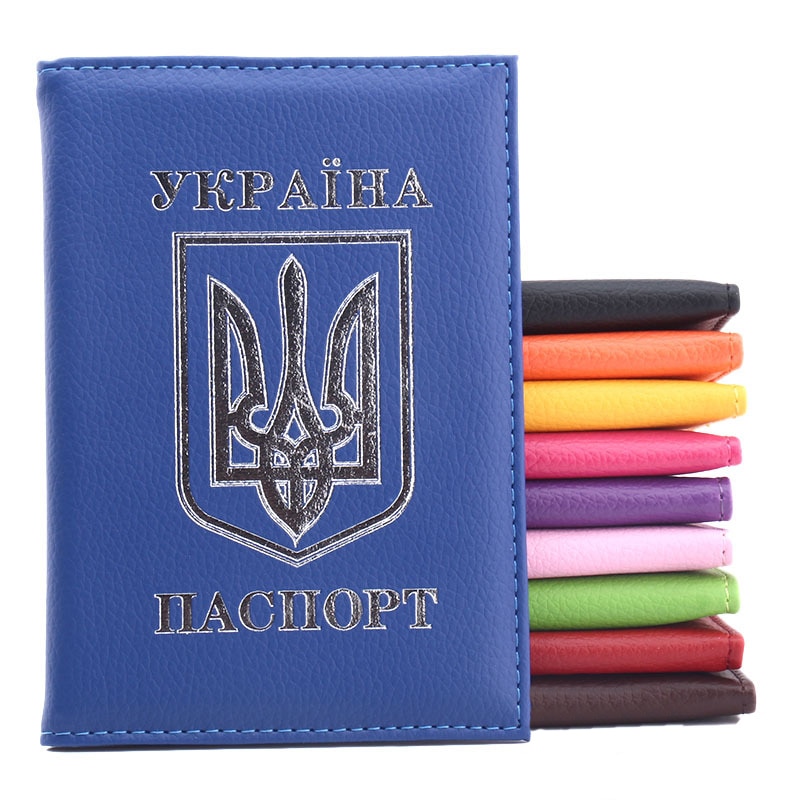 Oekraïense Nationale Passport Cover Pu Lederen Travel Paspoorthouder Van Oekraine Creditcardhouder Paspoorthouder