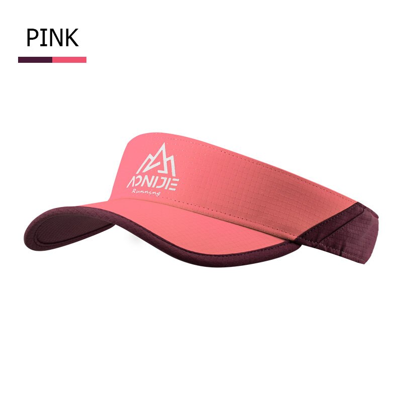 AONIJIE-visera deportiva E4080S ligera, ajustable, con correa, Anti UV, para playa, Golf, pesca y Maratón: E4080S-Pink