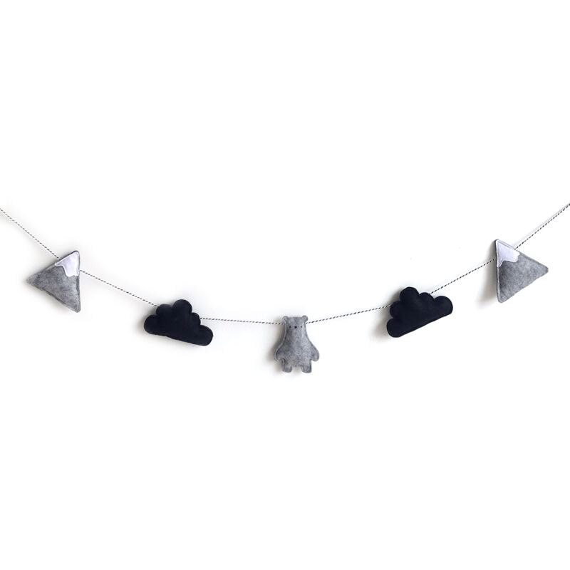 Schattige Beer Cloud Boom Opknoping Hanger Kinderen Kinderkamer Props Decoratieve Ornamenten Voor Zuigelingen Baby Fotografie Prop