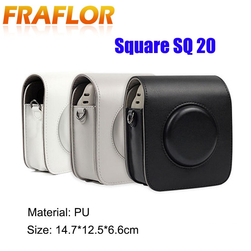 Camera Bag Case Pu Leer Met Verstelbare Schouderriem Pouch Bescherming Voor Fujifilm Instax Polaroid Camera Fuji Vierkante SQ20