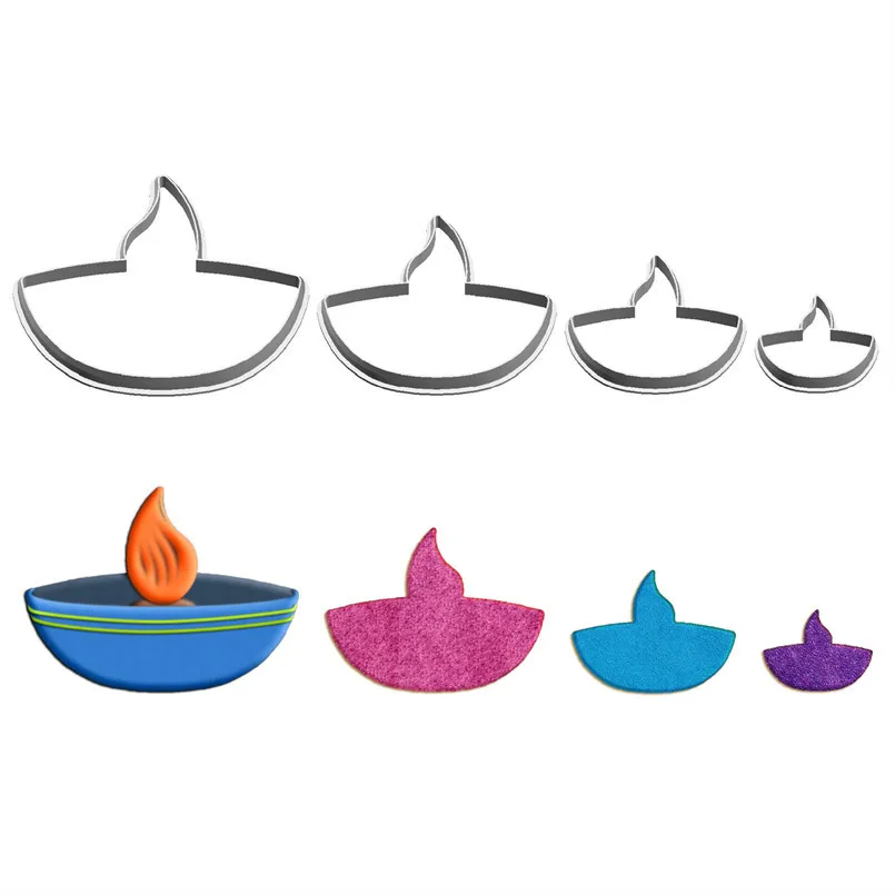 Cartoon Blessing,Oil Lamp Candle Handbell Coffin Cross,Plastic Molds,Cake Fondant Tools,Cookie Sushi and Fruits Cutters