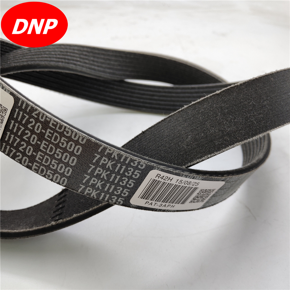 DNP Generator Belt fit for NISSAN TIIDA LIVINA March SYLPHY QASHQAI 11720-ED500 7PK1135