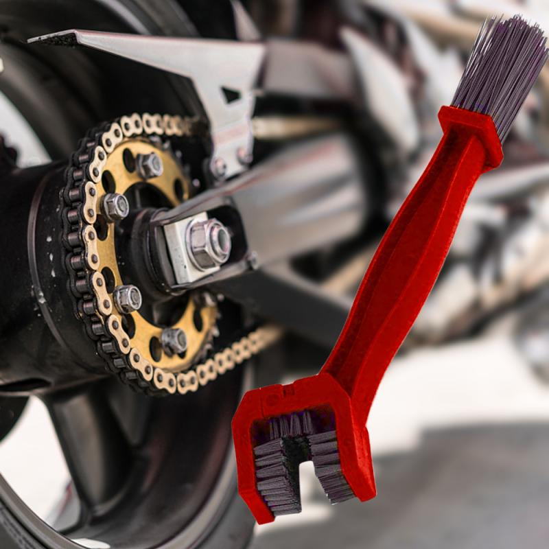 Motorcycle Chain Brush Kit Rim Care Tire Cleaning Motorcycle Bicycle Gear Chain Maintenance Cleaner Dirt Brush Cleaning Tool