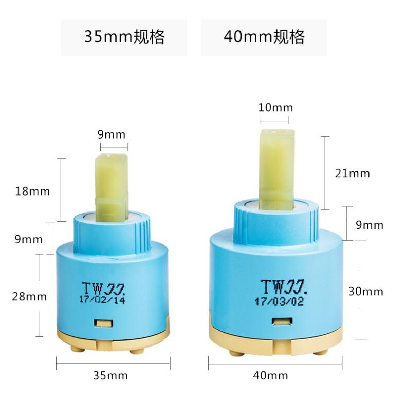 Cartouche en céramique pour robinet | Robinet de taille 35mm/40mm, valve de robinet avec 500000 fois, pas de fuite, bonne