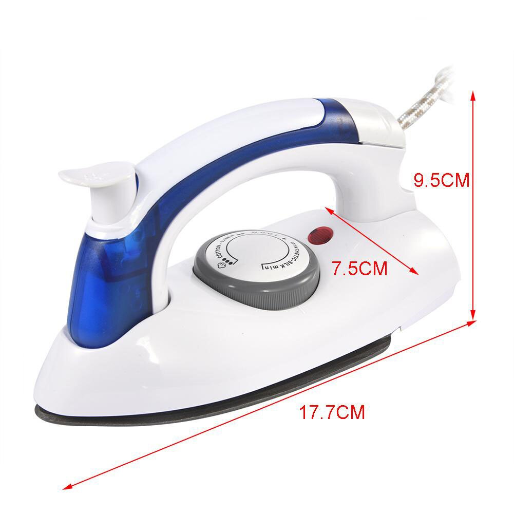 Mini Portable Foldable Electric Steam Iron For Clothes With 3 Gears Teflon Baseplate Handheld Flatiron For Home Travelling