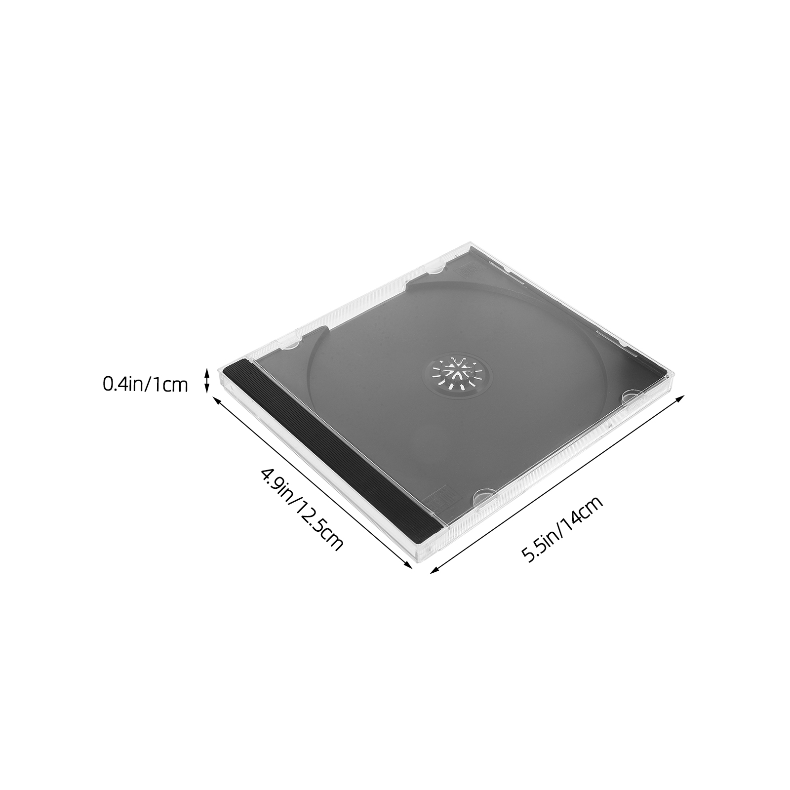 5pcs Thickened Case Holder Organizer Disc Storage Box Jewel Cases DVD Album Boxes Hard Plastic Optical Container CD Storage Case
