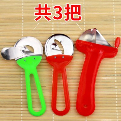 China Shanxi noodle mes roestvrij staal gesneden noedels scheren speciale mes DIY handleiding keuken tool restaurant huishoudelijke: 3pcs