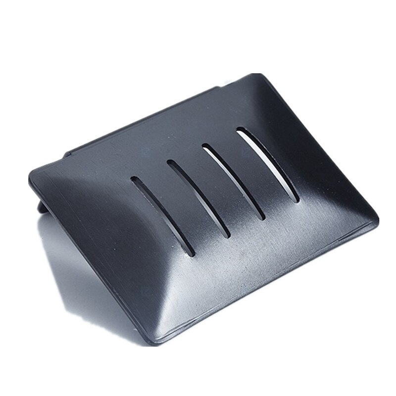 Stainless Steel Soap Holder Rack Wall-mounted Bathroom Accessories Punch-free Soap Box Hanger Draining Storage Plate