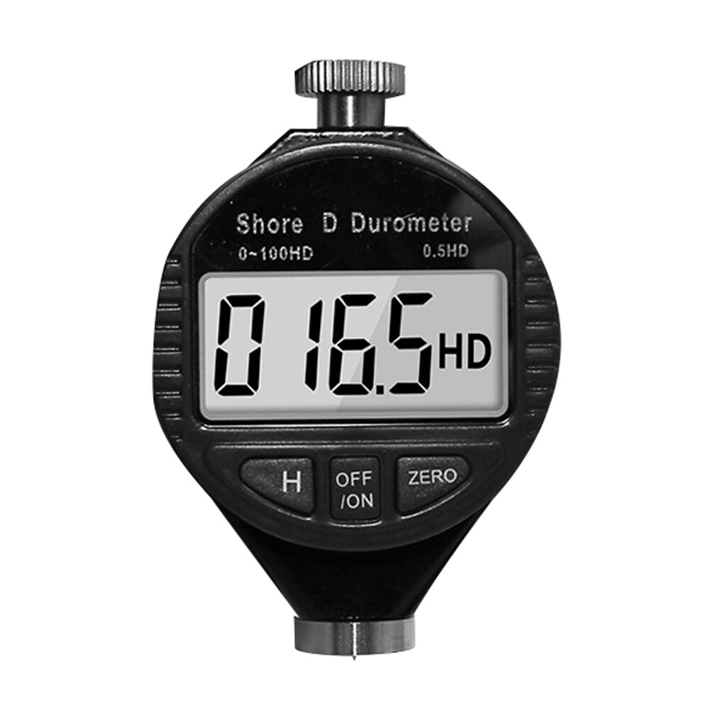 Hardness Tester Tire Plastics Rubber Hardness Test Tool Digital Durometer LCD Display Hardness Meter: 0-100HD